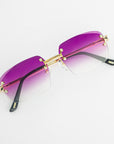 LF Rimless Class V (Larger Lens) - Purple Fade