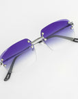LF Rimless Class V (Larger Lens) - Dark Purple Fade