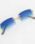 LF Rimless Class V (Larger Lens) - Blue Fade