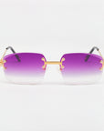 LF Rimless Class V (Larger Lens) - Purple Fade