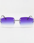 LF Rimless Class V (Larger Lens) - Dark Purple Fade