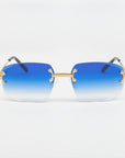 LF Rimless Class V (Larger Lens) - Blue Fade