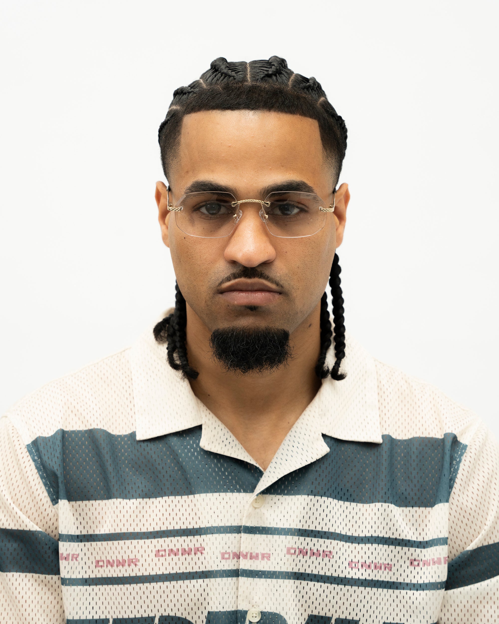 Gold Rimless Class VII - (Light Adaptive) Clear to Brown Lens