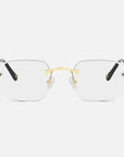 Gold Rimless Class VII - (Light Adaptive) Clear to Brown Lens