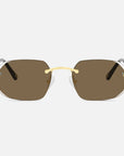 Gold Rimless Class VII - (Light Adaptive) Clear to Brown Lens