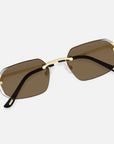 Gold Rimless Class VII - (Light Adaptive) Clear to Brown Lens