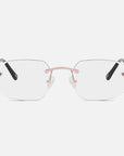 Rose Gold Rimless Class VII - Clear Lens