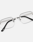 Silver Rimless Class VII - (Light Adaptive) Clear to Black Lens