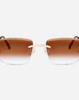 Rose Gold Rimless Class IX - Brown Fade