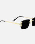 Gold Rimless Class IX - Solid Black