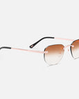 Rose Gold - Rimless Class I - Brown Fade
