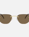 Gold Rimless Class I - (Light Adaptive) Clear to Brown Lens