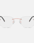 Rose Gold Rimless Class I - Clear Lens