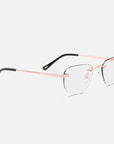 Rose Gold Rimless Class I - Clear Lens