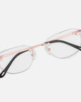 Rose Gold Rimless Class I - Clear Lens