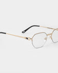 LF Half Rim X - Gold Clear Lens (PRESCRIPTION AVAILABLE)