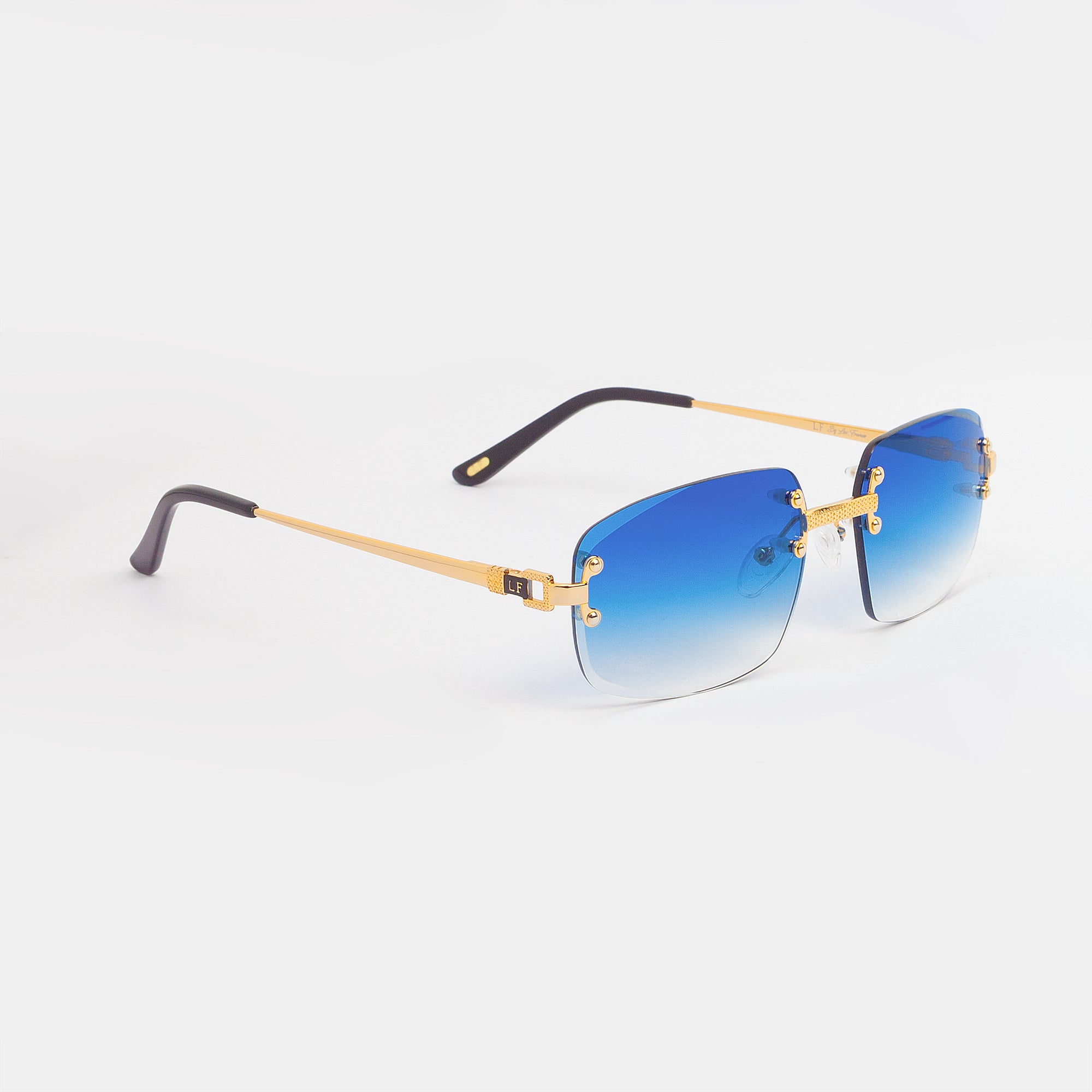 LF Rimless Class V (Larger Lens) - Blue Fade