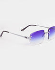 LF Rimless Class V (Larger Lens) - Dark Purple Fade