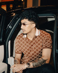Silver & Rose Gold Two Tone Rimless Class - Brown Fade
