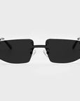 Black & Matte Black Two Tone Rimless Class - (Light Adaptive) Clear to Black Lens
