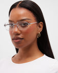 LF Rimless Class V - White Gold Clear