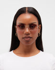 LF Rimless Class V (Larger Lens) - Brown Fade