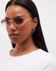 LF Rimless Class V (Larger Lens) - Brown Fade