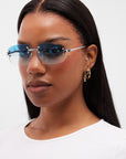 LF Rimless Class V (Larger Lens) - Light Blue Fade