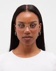 LF Rimless Class V (Larger Lens) - Gold Clear Lens