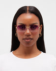 LF Rimless Class V (Larger Lens) - Purple Fade