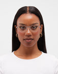 LF Half Rim X - Silver Clear Lens