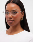 LF Half Rim X - Silver Clear Lens
