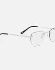 Silver Rimless Glasses, Rimless Glasses Mens, Side View