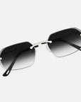 Silver Rimless Sunglasses, Rimless Sunglasses Mens, Class VII Top