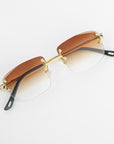 LF Rimless Class V - Brown Fade (PRESCRIPTION AVAILABLE)