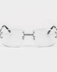 LF Rimless Class V - White Gold Clear