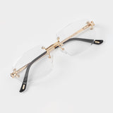 LF Rimless Class VI (Larger Lens) - Gold Clear Lens