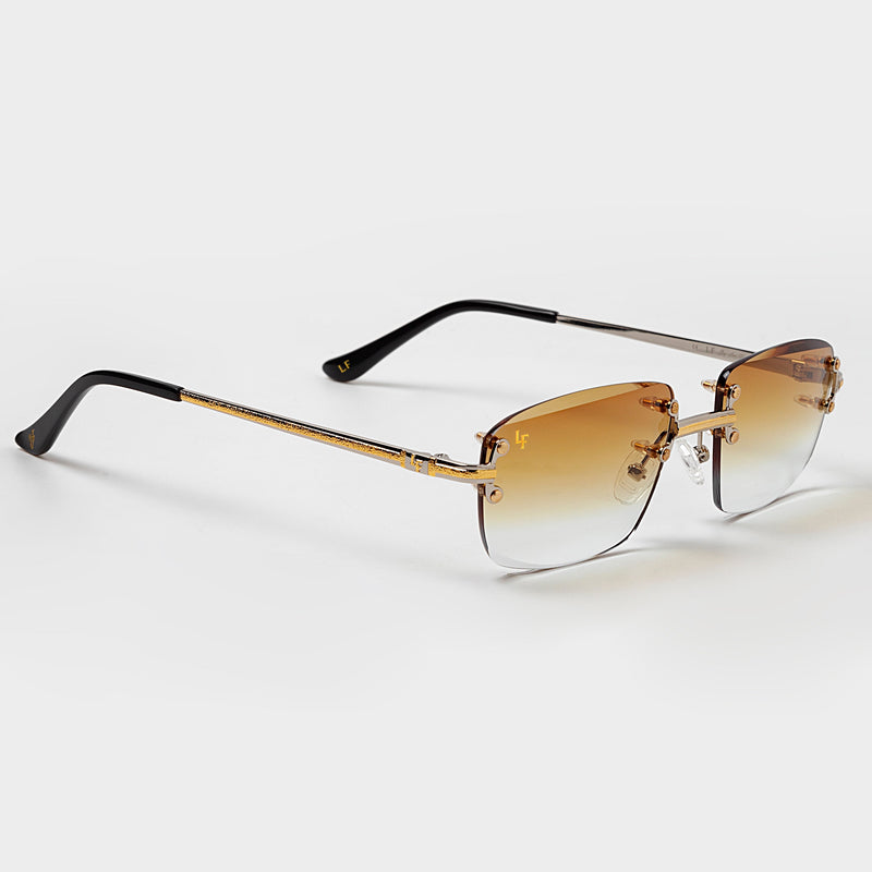 LF Gold Two Tone Rimless Class - Golden Fade