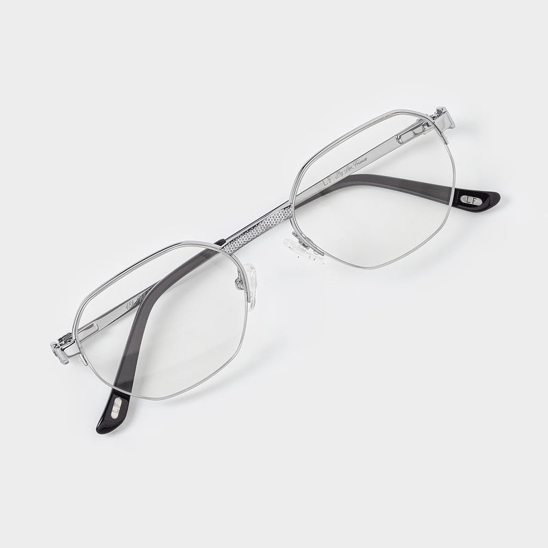 LF Half Rim X - Silver Clear Lens