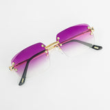 LF Rimless Class VI (grotere lens) - Purple Fade