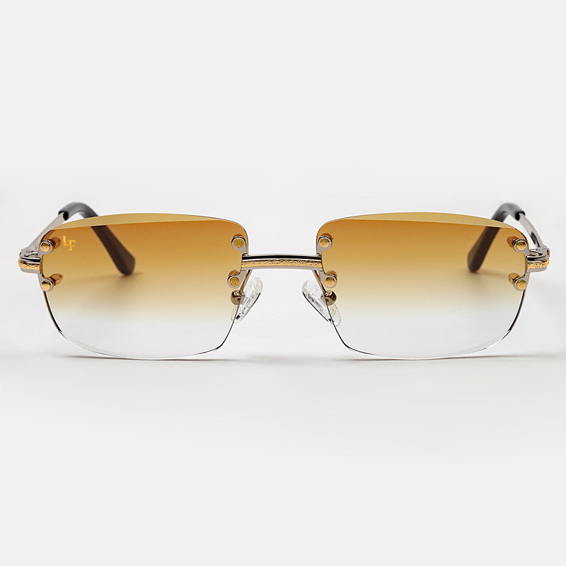 LF Gold Two Tone Rimless Class - Golden Fade