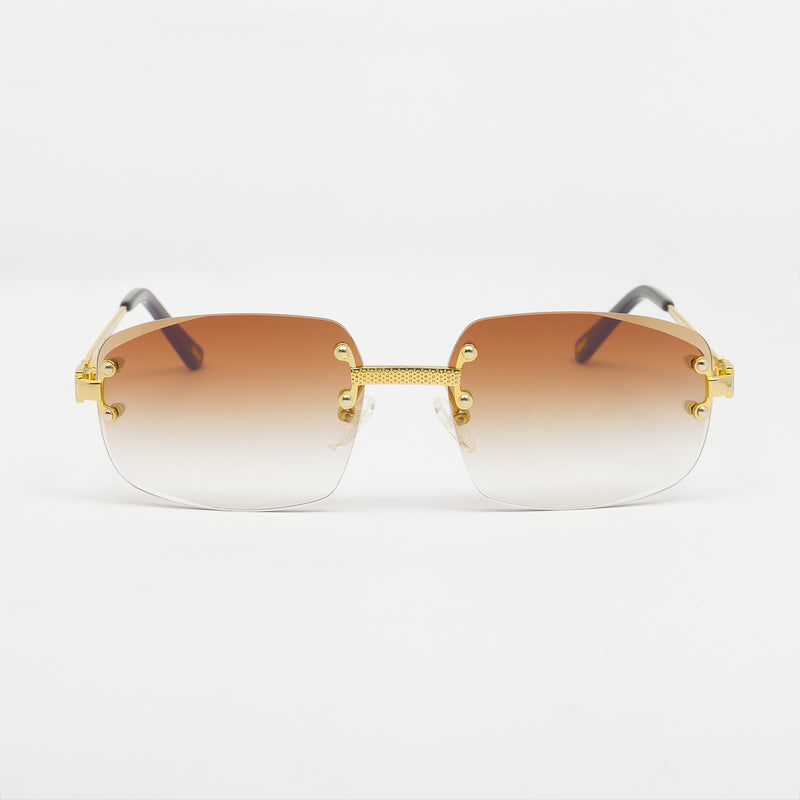 LF Rimless Class VI (grotere lens) - Brown Fade