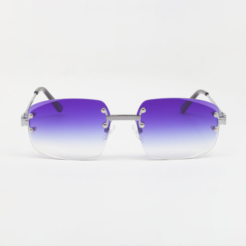 LF Rimless Class VI (grotere lens) - Purple Fade