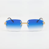 LF Rimless Class VI (Larger Lens) - Blue Fade