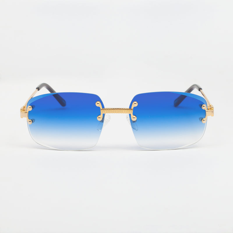 LF Rimless Class VI (Larger Lens) - Blue Fade