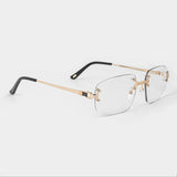 LF Rimless Class VI (grotere lens) - Gouden heldere lens