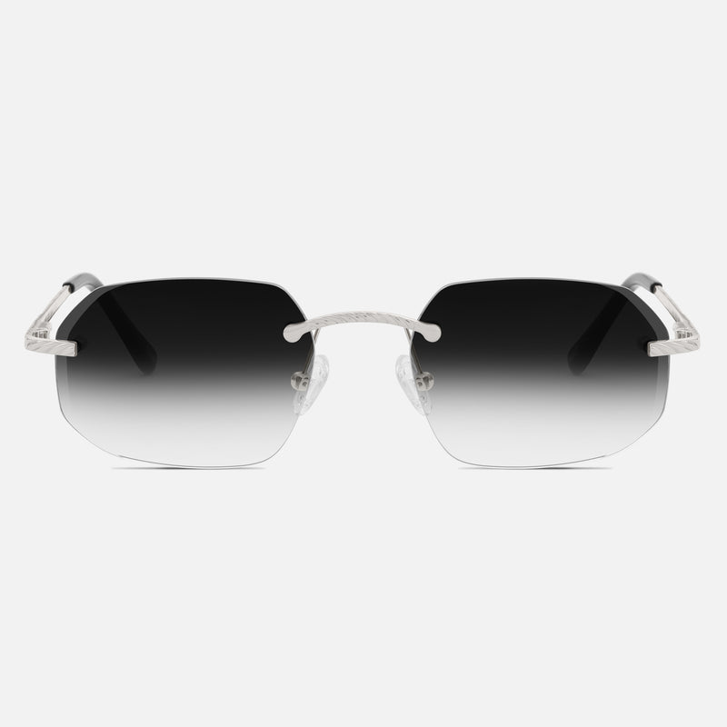 Silver Rimless Class VII - Black Fade