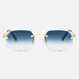 Gold Rimless Class VII - Blue Fade