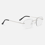 Silver Rimless Class VII - Clear Lens