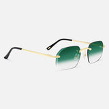 Gold Rimless Class VII - Green Fade